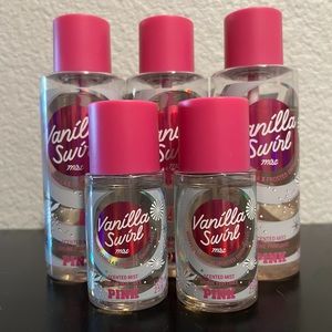 Vanilla swirl pink body spray